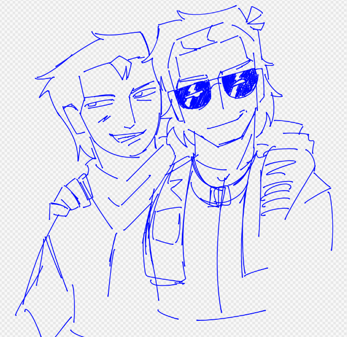 One of the first iteartions of Charlie and Allen